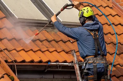 Démoussage et hydrofuge de toiture aux Junies